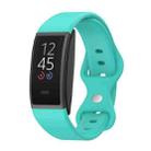 For Amazon Halo View Silicone Butterfly Buckle Watch Band, Size:L(Mint Green) - 1