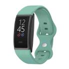 For Amazon Halo View Silicone Butterfly Buckle Watch Band, Size:L(Pine Needle Green) - 1