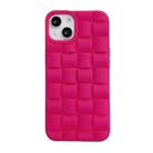 For iPhone 13 Pro Weave Texture TPU Phone Case (Rose Red) - 1