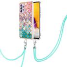 For Samsung Galaxy A23 Electroplating IMD TPU Phone Case with Lanyard(Colorful Scales) - 1