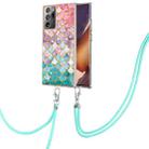 For Samsung Galaxy Note20 Ultra Electroplating IMD TPU Phone Case with Lanyard(Colorful Scales) - 1