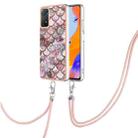 For Xiaomi Redmi Note 11 Pro 5G / 4G Global Electroplating IMD TPU Phone Case with Lanyard(Pink Scales) - 1