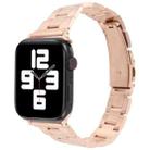 Small Waist Quick Release Watch Band For Apple Watch Series 8&7 41mm / SE 2&6&SE&5&4 40mm / 3&2&1 38mm(Rose Gold) - 1