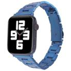 Small Waist Quick Release Watch Band For Apple Watch Series 8&7 41mm / SE 2&6&SE&5&4 40mm / 3&2&1 38mm (Blue) - 1