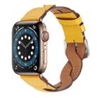 Weave Watch Band For Apple Watch Series 9&8&7 41mm / SE 3&SE 2&6&SE&5&4 40mm / 3&2&1 38mm(Yellow) - 1