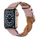 Weave Watch Band For Apple Watch Series 8&7 41mm / SE 2&6&SE&5&4 40mm / 3&2&1 38mm(Pink) - 1