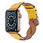 Weave Watch Band For Apple Watch Ultra 49mm / Series 8&7 45mm / SE 2&6&SE&5&4 44mm / 3&2&1 42mm(Yellow) - 1