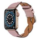 Weave Watch Band For Apple Watch Ultra 49mm / Series 8&7 45mm / SE 2&6&SE&5&4 44mm / 3&2&1 42mm(Pink) - 1