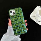 For iPhone 13 Pro Weave Texture Chameleon TPU Phone Case (Green) - 1