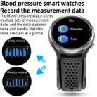 P30 1.3 inch IPS Screen Smart Watch Support Air Pump Blood Pressure Monitoring with Black TPU Band(Black+Orange) - 4