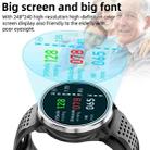P30 1.3 inch IPS Screen Smart Watch Support Air Pump Blood Pressure Monitoring with Black TPU Band(Black+Orange) - 5