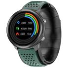 P30 1.3 inch IPS Screen Smart Watch Support Air Pump Blood Pressure Monitoring with Green TPU Band(Black+Black) - 1