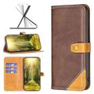 For Samsung Galaxy A71 4G Color Matching Double Sewing Thread Leather Phone Case(Brown) - 1
