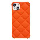 For iPhone 13 Pro Elegant Rhombic Texture TPU Phone Case (Orange) - 1