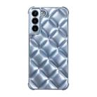 For Samsung Galaxy S22 5G Elegant Rhombic Texture TPU Phone Case(Sierra Blue) - 1