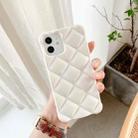 For iPhone 13 Candy Color Elegant Rhombic Texture TPU Phone Case(White) - 1