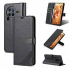 For vivo X80 AZNS Sheepskin Texture Flip Leather Phone Case(Black) - 1