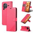 For vivo X80 AZNS Sheepskin Texture Flip Leather Phone Case(Red) - 1