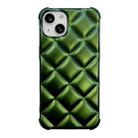 For iPhone 13 Pro Max Rhombic Texture Chameleon TPU Phone Case (Green) - 1