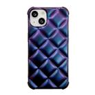 For iPhone 13 Rhombic Texture Chameleon TPU Phone Case(Purple) - 1
