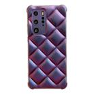 For Huawei P40 Pro Rhombic Texture Chameleon TPU Phone Case(Purple) - 1