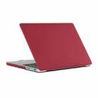 Dot Texture Double Sided Tanned Laptop Case For MacBook Pro 16.2 inch A2485 2021(Red) - 1