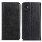 For Samsung Galaxy Xcover6 Pro Magnetic Crazy Horse Texture Horizontal Flip Leather Phone Case(Black) - 1