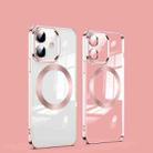 For iPhone 12 mini MagSafe Magnetic Electroplated Phone Case (Rose Gold) - 1