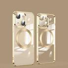 For iPhone 13 mini MagSafe Magnetic Electroplated Phone Case (Gold) - 1