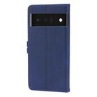 For Google Pixel 6a Embossed Happy Cat Pattern Leather Phone Case(Blue) - 3