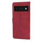 For Google Pixel 7 5G Embossed Happy Cat Pattern Leather Phone Case(Red) - 3