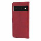 For Google Pixel 7 Pro 5G Embossed Happy Cat Pattern Leather Phone Case(Red) - 3