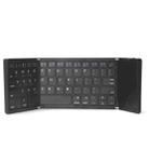 B089T Foldable Bluetooth Keyboard Rechargeable with Touchpad(Black) - 1