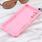 For Samsung Galaxy A03s 165.8mm US Version Ring Holder Non-slip Armor Phone Case(Pink) - 5