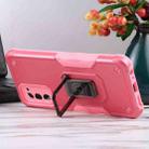 For Samsung Galaxy A03s 165.8mm US Version Ring Holder Non-slip Armor Phone Case(Pink) - 7