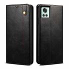 For OnePlus 10R / Ace Oil Wax Crazy Horse Texture Leather Phone Case(Black) - 1