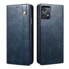 For OnePlus Nord CE 2 Lite 5G Oil Wax Crazy Horse Texture Leather Phone Case(Blue) - 1