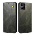 For OPPO Reno7 4G / F21 Pro Oil Wax Crazy Horse Texture Leather Phone Case(Green) - 1