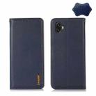For Samsung Galaxy Xcover6 Pro KHAZNEH Nappa Top Layer Cowhide Leather Phone Case(Blue) - 1