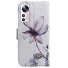 For Xiaomi 12 Lite Coloured Drawing Leather Phone Case(Magnolia Flower) - 3