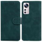 For Xiaomi 12 Lite Skin Feel Pure Color Flip Leather Phone Case(Green) - 1
