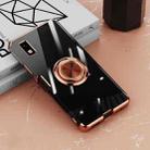For Sharp Aquos Wish Electroplating Ring Holder Transparent Phone Case(Rose Gold) - 1