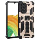 For Samsung Galaxy A33 5G Shockproof TPU + PC Magnetic Protective Phone Case with Holder(Gold) - 1