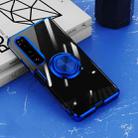 For Sony Xperia 10 IV Electroplating Ring Holder Transparent Phone Case(Blue) - 1