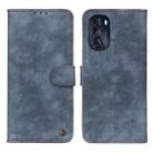 For Motorola Moto G 5G 2022 Antelope Texture Magnetic Buckle Leather Phone Case(Blue) - 1