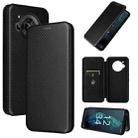 For Sharp Aquos R7 Carbon Fiber Texture Leather Phone Case(Black) - 1