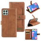 For Samsung Galaxy A22 5G Case Craft Multifunctional Horizontal Flip Leather Phone Case(Brown) - 1