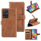 For Samsung Galaxy A51 4G Case Craft Multifunctional Horizontal Flip Leather Phone Case(Brown) - 1