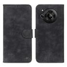 For Sharp Aquos R7 Antelope Texture Magnetic Buckle Leather Phone Case(Black) - 1