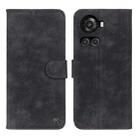 For OnePlus Ace / 10R Antelope Texture Magnetic Buckle Leather Phone Case(Black) - 1